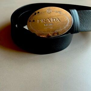 Prada leather belt
